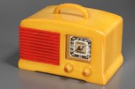 Fada 136 Catalin Radio in Yellow with Marbleized Red Grille